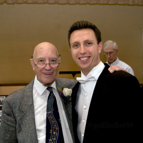 Reception honoring Bill and Muriel Porter following spring concert by the Parkway Concert Orchestra