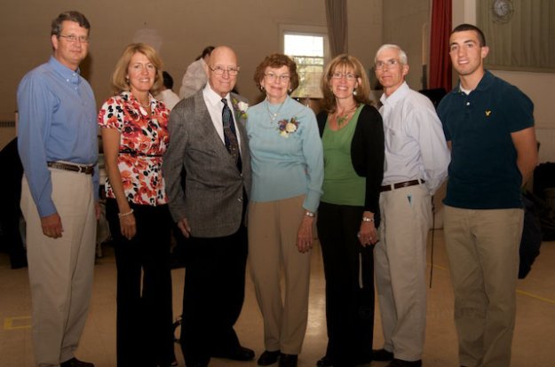 Reception honoring Bill and Muriel Porter following spring concert by the Parkway Concert Orchestra