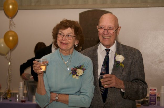 Reception honoring Bill and Muriel Porter following spring concert by the Parkway Concert Orchestra